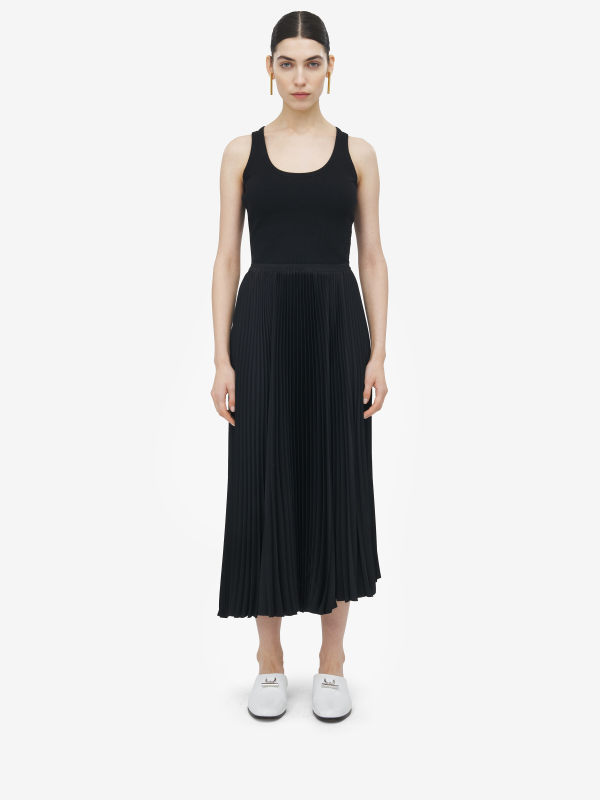 ALEXANDER MCQUEEN - Cotton Rib Midi Dress - Item 839725QLAER